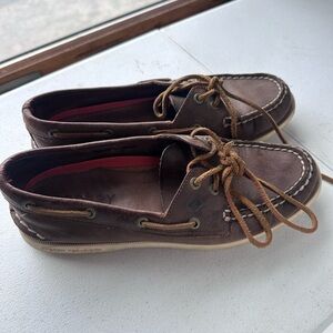 Women’s Brown Leather Boat Sperry